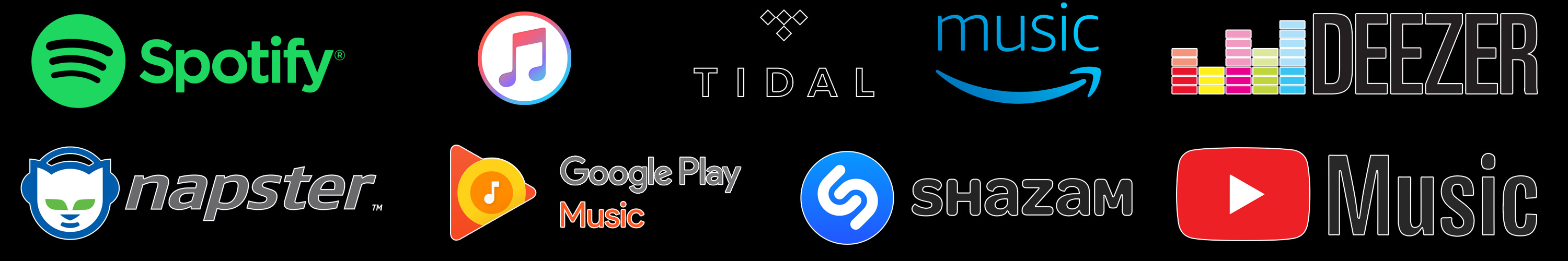 Logos streaming platforms